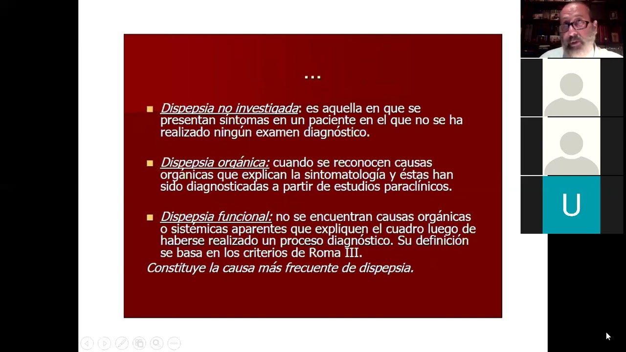 UT8 - Dispepsia  Síndrome de intestino irritable Patología funcional Prof  Iermoli