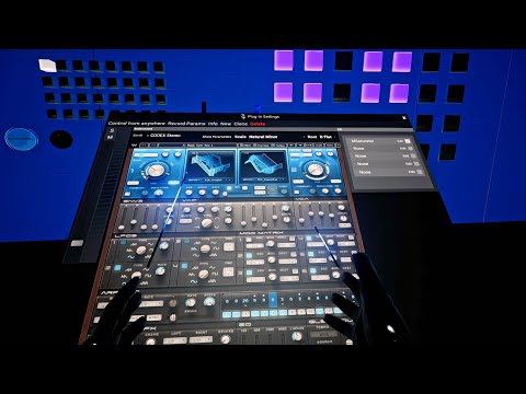 VST3 Plugins in VR - Multiple synths demo