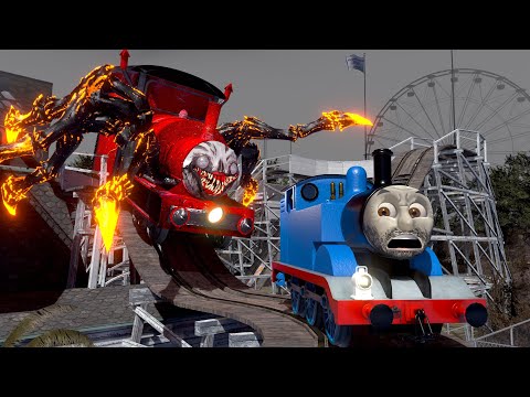 Thomas Faces Choo Choo Charles in a Haunted Park Chase(Parody)