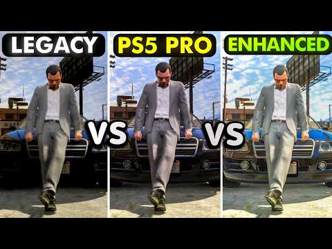 GTA 5 Enhanced Edition PC Vs Legacy | GTA 5 Legacy Vs PS5 Pro Vs Enhanced Edition