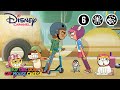Jongen Meisje Hond Kat Muis Kaas | De race op de step | Disney Channel NL