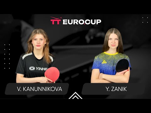 18:00 Vasylysa Kanunnikova - Yulianna Zanik 21.09.2024 TT Euro.Cup Women Ukraine Star. TABLE 3
