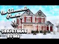 NO ADVANCED PLACEMENT 2 STORY CHRISTMAS HOUSE || Bloxburg Christmas house speedbuild (roblox)
