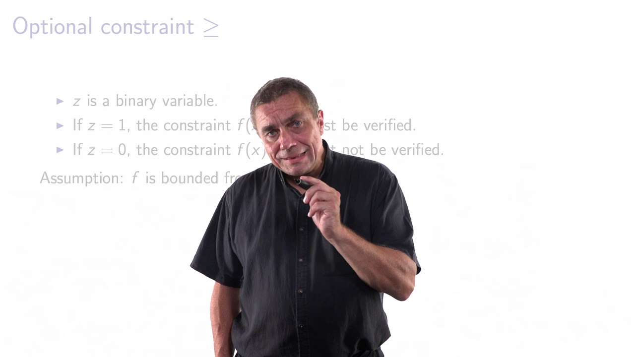 Discrete optimization: modeling