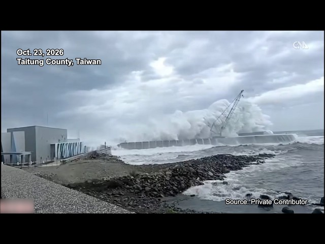 Typhoon Champi causes damage across Taiwan