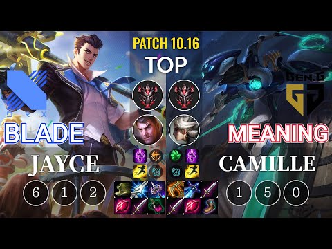 DRX Blade Jayce vs GEN Meaning Camille Top - KR Patch 10.16