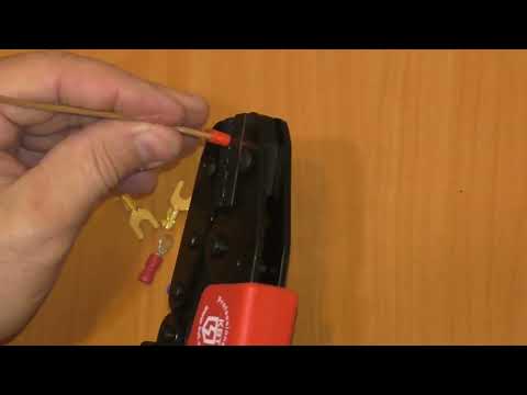 Пресс-клещи КВТ CTK-02 работа