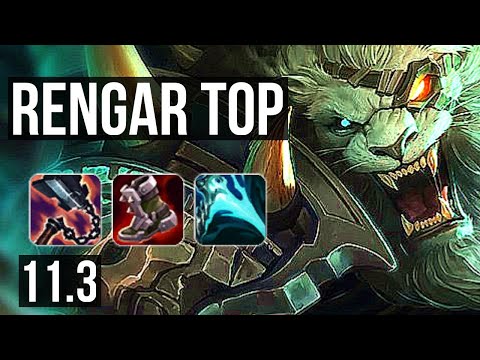 RENGAR vs VOLIBEAR (TOP) | Rank 2 Rengar, 8/0/4, 500+ games, Legendary | EUW Challenger | v11.3