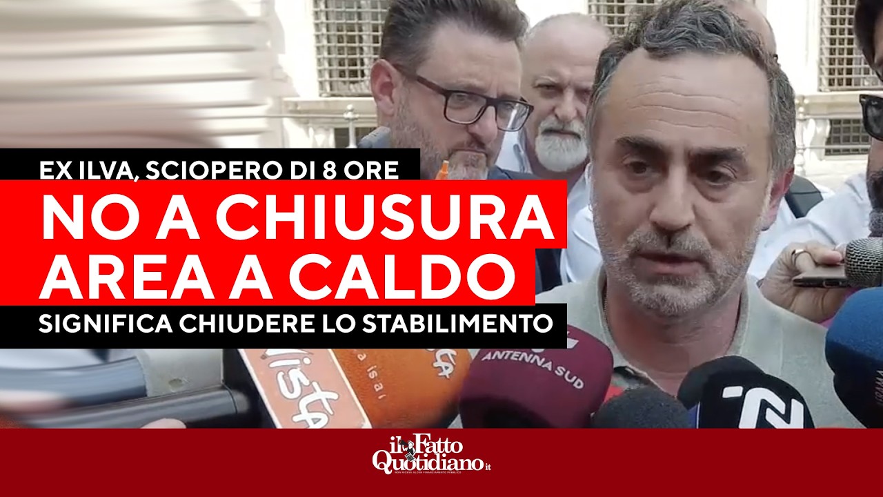 Ex Ilva, sciopero di 8 ore: "Chiusura area a caldo significherebbe la chiusura dello stabilimento"