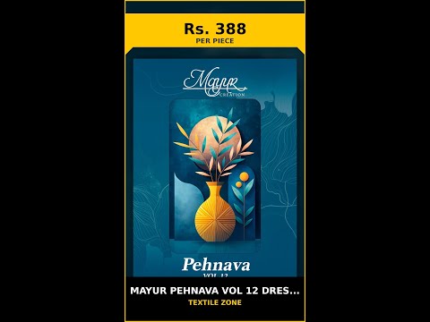 Mayur Pehnava Vol 12 Dress Material – product video thumbnail
