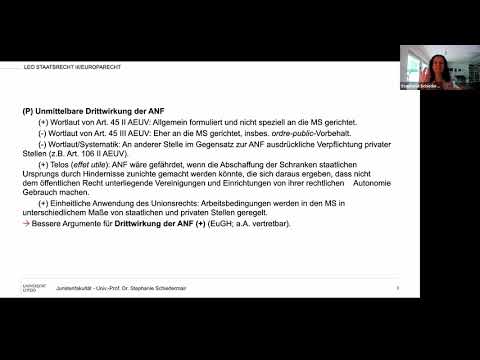 LEO-Repetitorium Staatsrecht III/Europarecht - Fall 9: Wanderarbeitnehmer mit Problemen