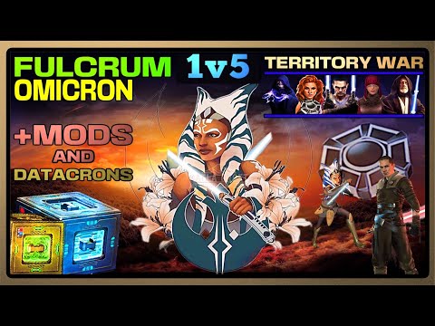 [1v5] FULCRUM OMICRON w/MODS & DATACRON SETUP vs MARA OMICRON/STARKILLER SQUAD - SWGOH/TW