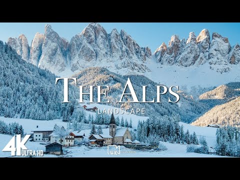 The Alps 4K Amazing Winter Film - Meditation Relaxing Music - Beautiful Wonderland Winter