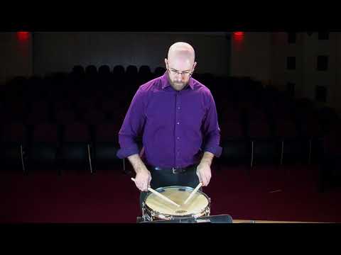 TMEA 2021-2022 All-State Snare Etude - Dr. Brad Meyer, performer