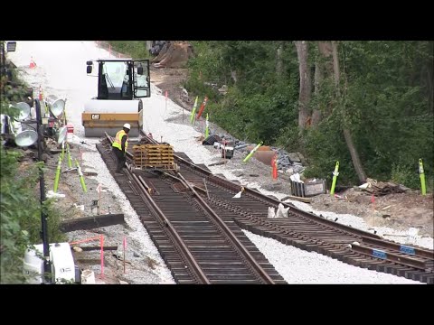 Abandoned sidings rebuilt - Freetown, MA - 8/2022