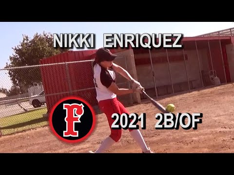 2021 Nikki Enriquez Second Base and Outfield Softball Skills Video