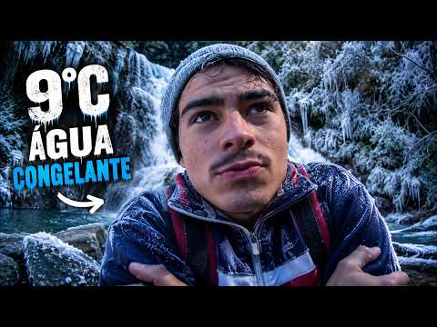 Visitei o Parque das Quedas com 9°C e Entrei na Cachoeira (SC)