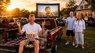 I Turned My Parents Backyard Into a Drive in MOVIE THEATER