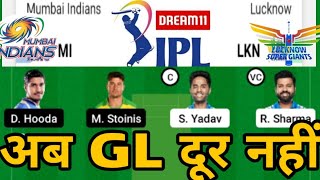 MI vs LKN Dream11, MI vs LKN Dream11 Prediction, MI vs LSG, MI vs LSG Dream11 Prediction, IPL 2022