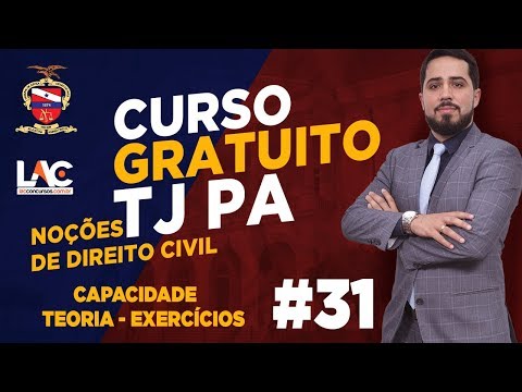 TJ PA 2019 - Direito Civil - Capacidade Teoria - Exercícios