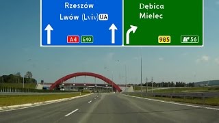 preview picture of video 'Autostrada / Highway A4 Tarnów - Dębica'