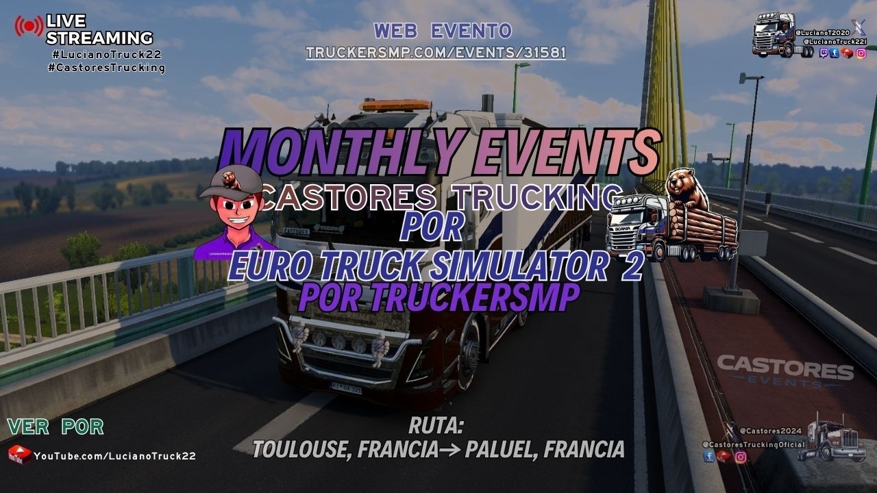 🔴 EN VIVO | Evento Mensual Castores Trucking 🚛 Toulouse → Paluel | ETS2 TMP 🔥