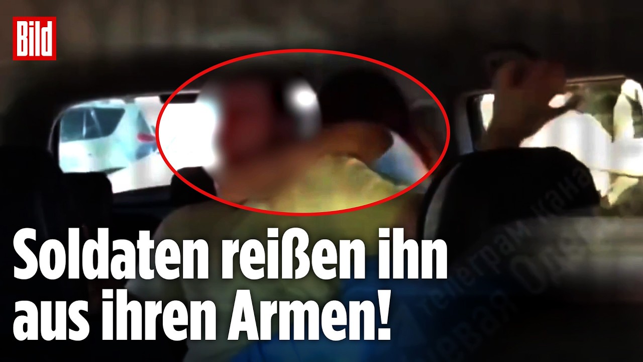 UKRAINE-KRIEG: Umstrittene Musterung – Dramatisches Video soll Zwangsrekrutierung zeigen!