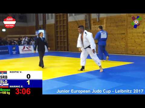 +100 kg: Bronze (42) KOSTIC, Vladimir (SRB) vs MARINIC, Enej (SLO)