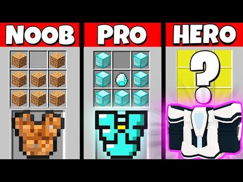 Minecraft Battle: NOOB vs PRO vs HEROBRINE: SUPER ARMOR CRAFTING CHALLENGE / Animation