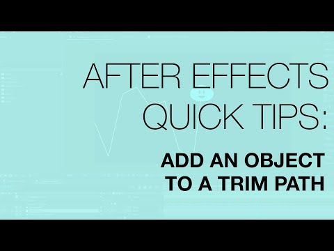Connect an Object to a Trim Path in After Effects