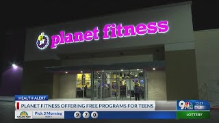 Planet Fitness offering teens free memberships.