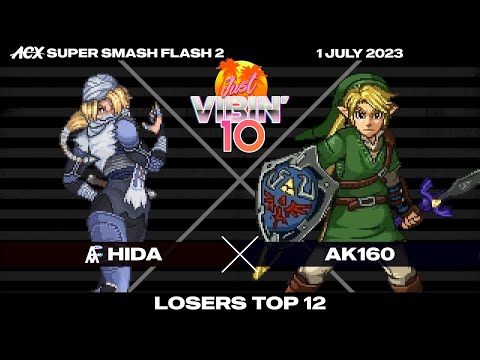 HiDa (Sheik) vs AK160 (Link) - Losers Top 12 - Just Vibin' 10