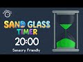 20 Minute Sand Glass Timer Kids Sensory Friendly Visual Timer