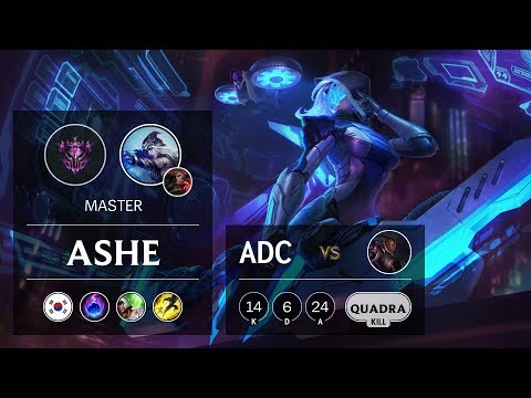 Ashe ADC vs Lucian - KR Master Patch 9.17