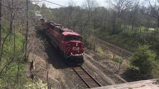 preview picture of video 'CP SD60M 6259 (former SOO) leads a westbound on the Windsor Subdivision'