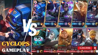 CYCLOPS GAMEPLAY in DeathBattle Mode🔥🔥🔥MVP/LEGENDARY🔥 #jgg #mobilelegends #viral #trending