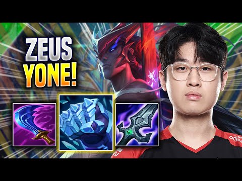 ZEUS IS SO CLEAN WITH YONE! - T1 Zeus Plays Yone TOP vs Udyr! | Season 2022