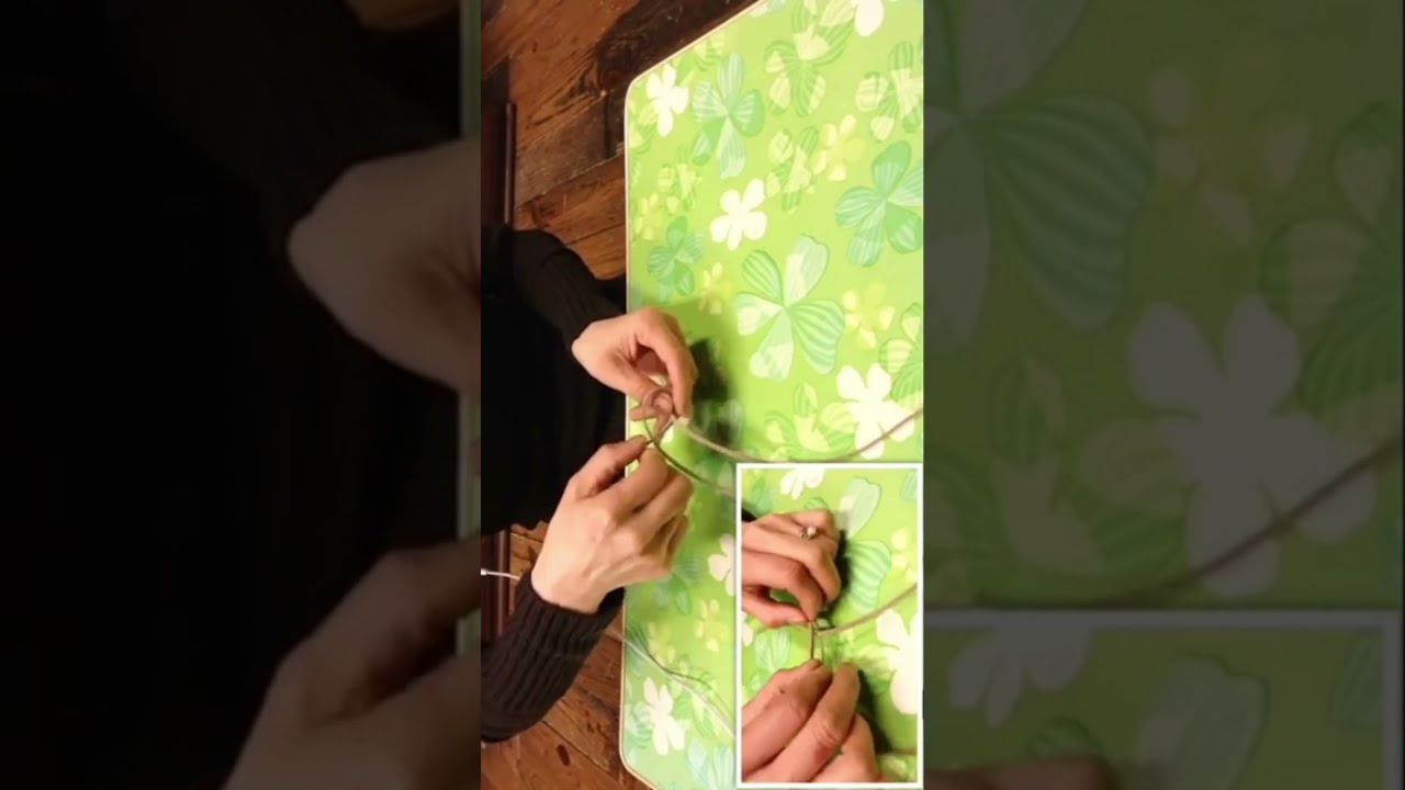 調節可能 革ひも 簡単結び方 金具なし!気分・洋服に合わせて雰囲気を変えて#StayHome #家で一緒にやってみよう