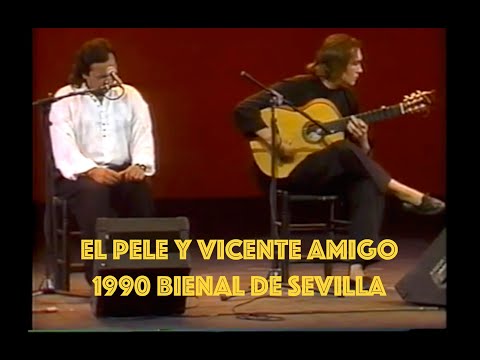 Vicente Amigo y El Pele ✅ Concierto en directo Bienal De Flamenco Sevilla 1990💥 #flamenco #guitarra