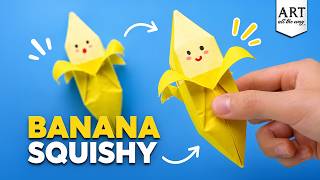 DIY Squishy | Origami Banana | Paper Squishy | squishy Toy