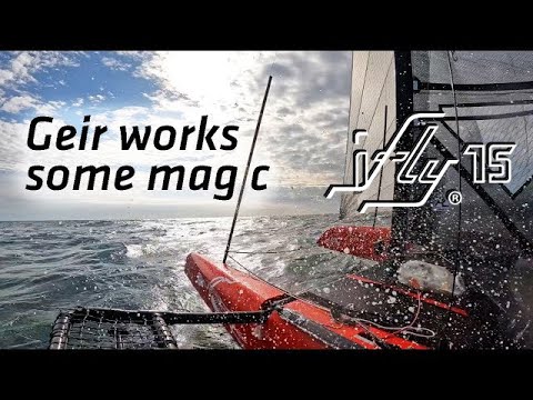 iFLY15 - Foiling Adventure Denmark - @KlannTV - Foil Sailing Geir works some magic