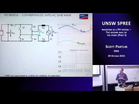 UNSWSPREE 201509-29 Scott Partlin - Inverters in a PV system - The second half of the story (Part I)