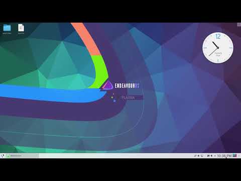 EndeavourOS 2019.12.22 KDE Run Through