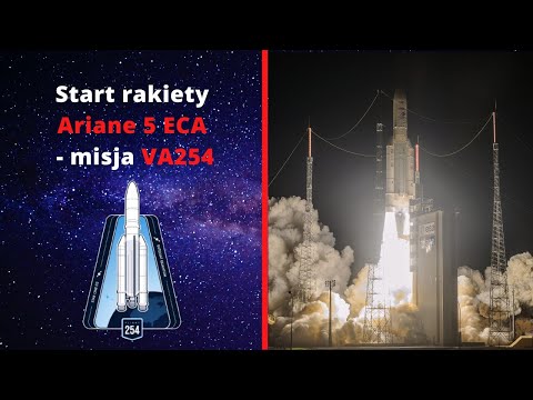Start rakiety Ariane 5 ECA  - misja VA254