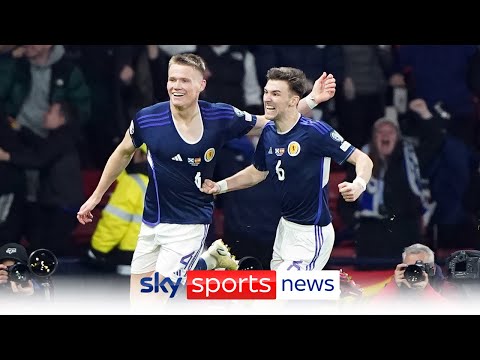 Scotland beat Spain 2-0 in their Euro qualifier