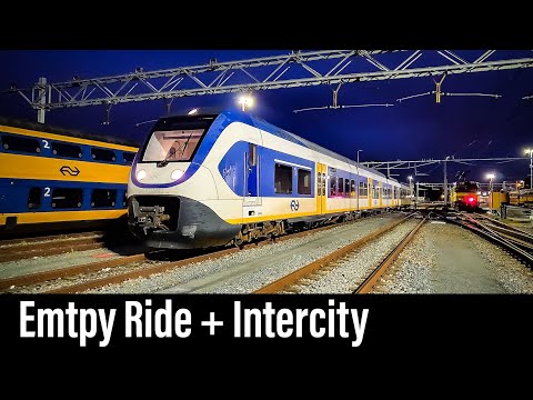 Train Cab Ride NL / Workshop Zaanstraat - Almere - Zwolle / Empty Train + Intercity / Aug 2020