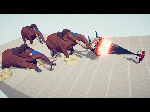 3x Mammoth vs EVERY GOD - Totally Accurate Battle Simulator TABS