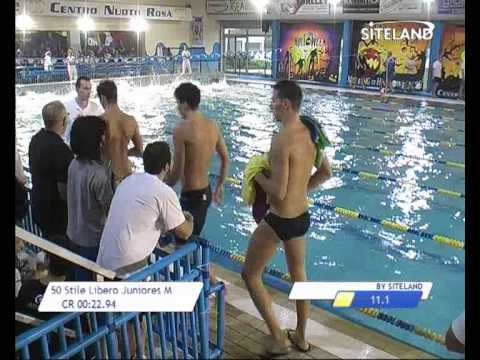 Serie 3 dei 50 Stile Libero Juniores Maschi - Meeting di Halloween 2013 9 Trofeo citta' di Rosa'