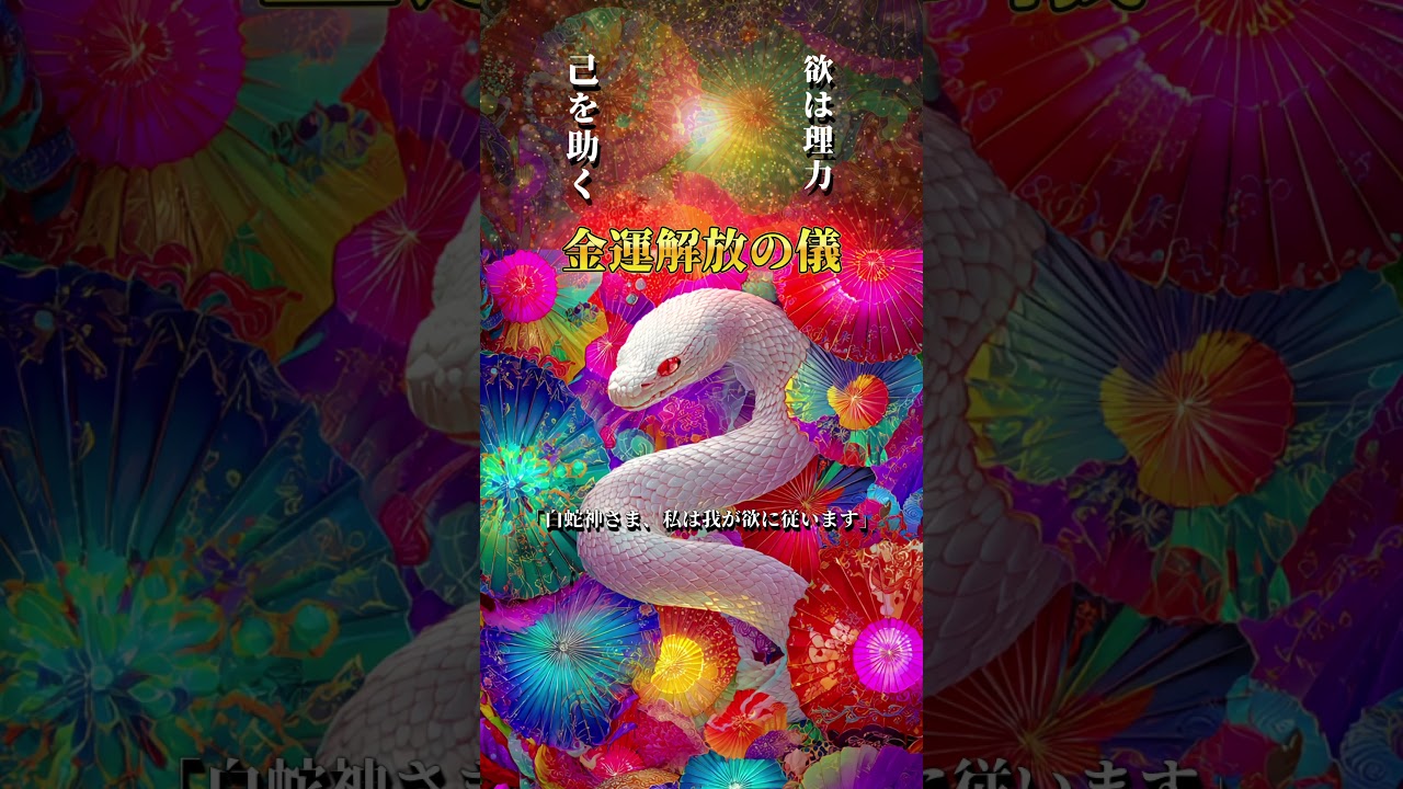 【白蛇神さま】「どう生きるべきか」より「何を欲しているか」