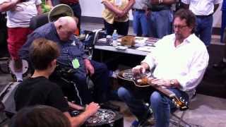 Jerry Douglas at the Beard Reso booth at IBMA 2013